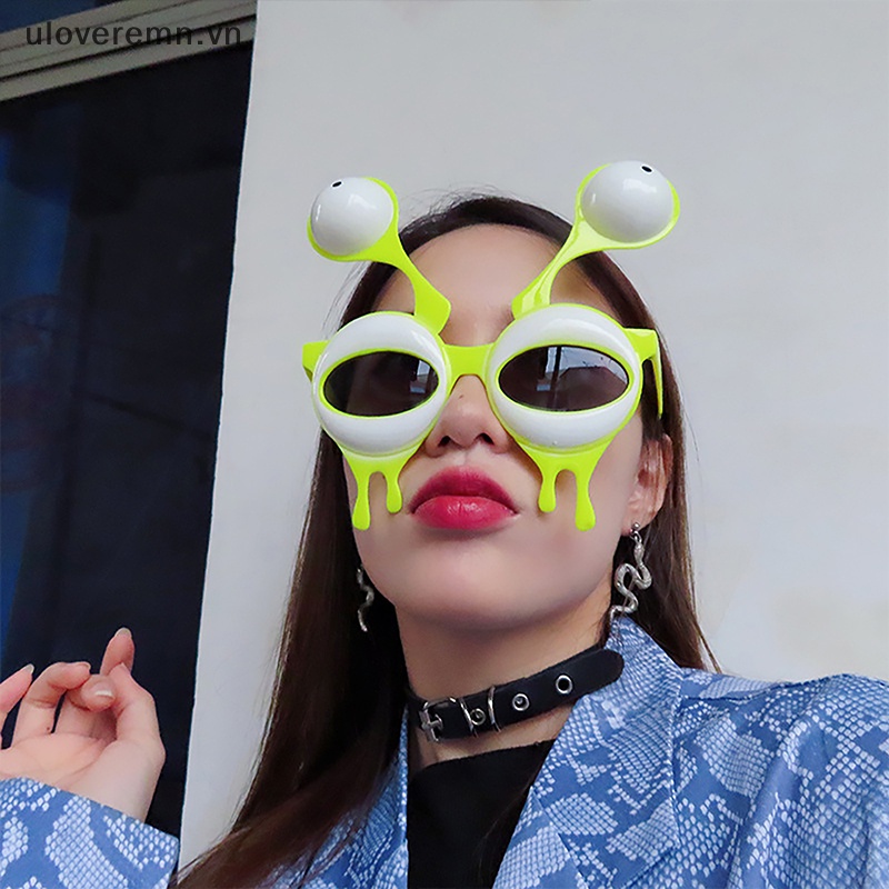 Mắt Kính Hình Mắt Người Ngoài Hành Tinh Phong Cách Hawaii Cho Người Lớn Và Trẻ Em