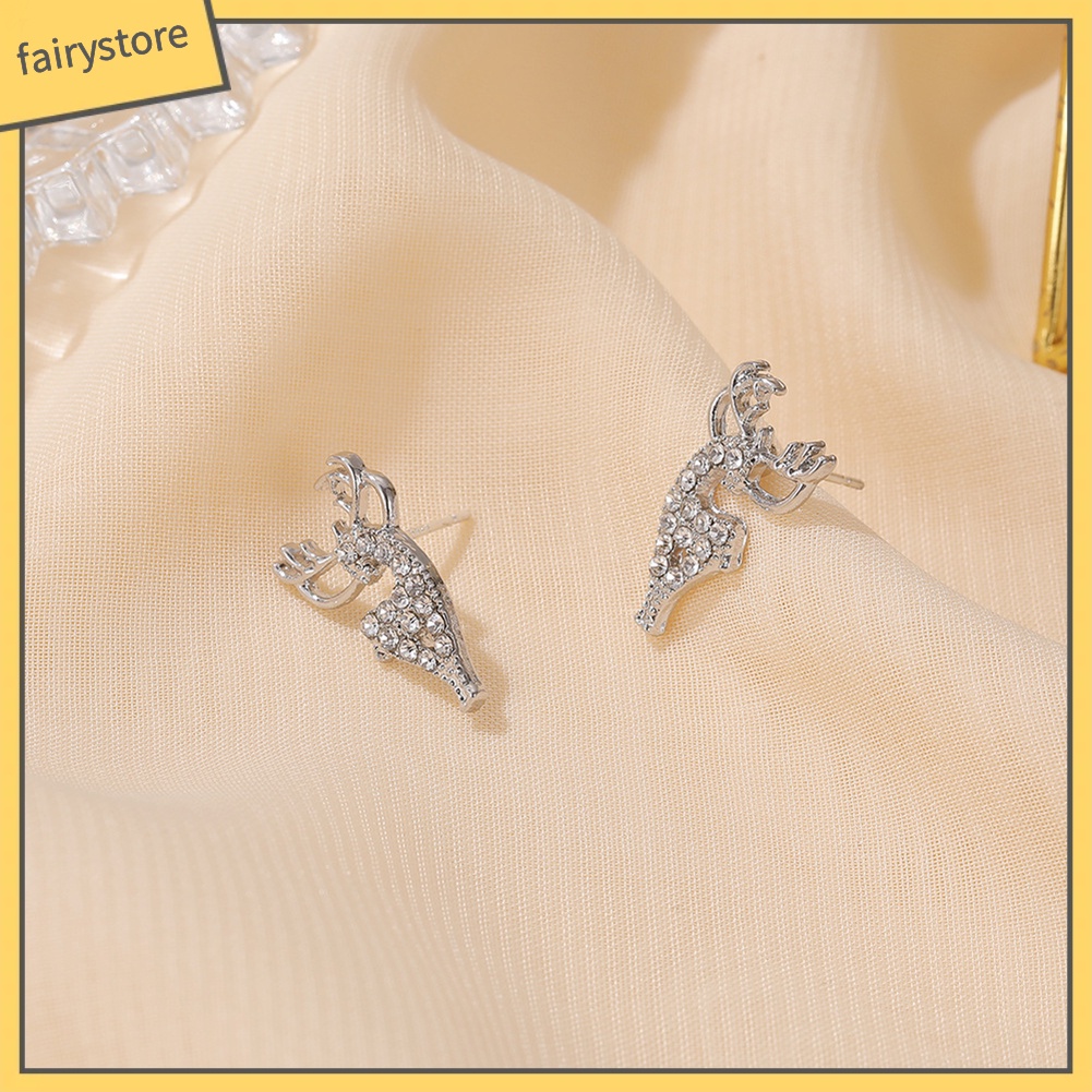 Bông Tai Hình Nai Sừng Tấm Thời Trang Dành Cho Nữ