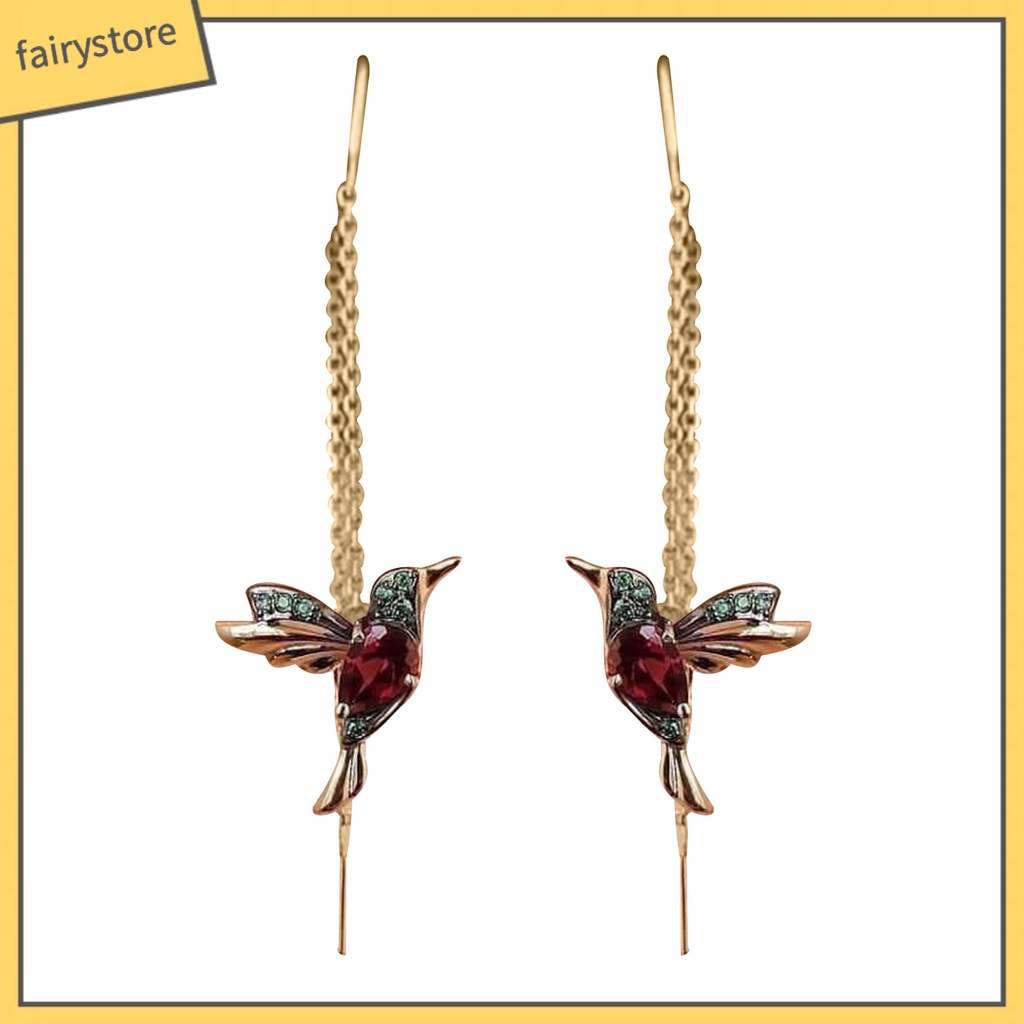 Bông Tai Dáng Dài Hình Chú Chim Thời Trang Dành Cho Nữ