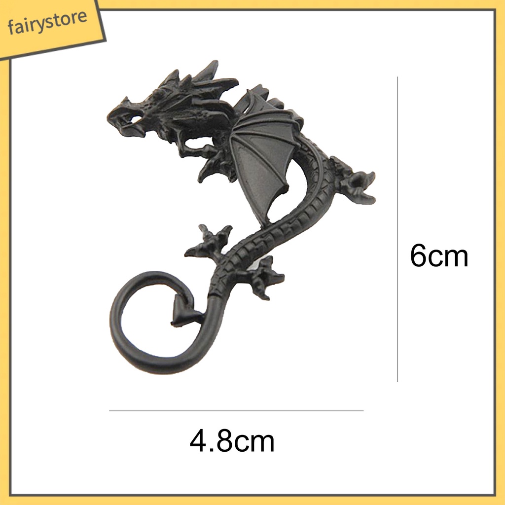 1 Khuyên Đeo Vành Tai Bằng Hợp Kim Phong Cách Punk Cổ Điển