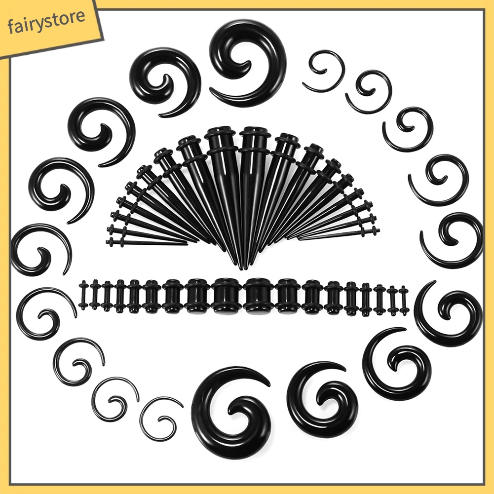 Set 54 Khuyên Nong Tai Acrylic 1.6-10mm