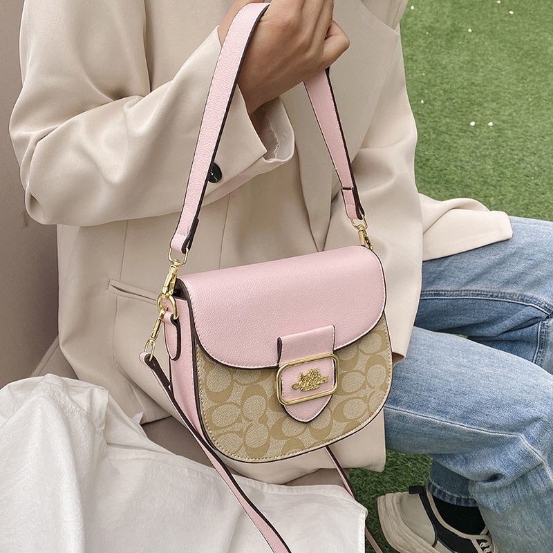 COACH6121 Men's and Women's Sling Bag popular Featured Shoulder Diagonal Cross Chest  Shoulder Crossbody Bag