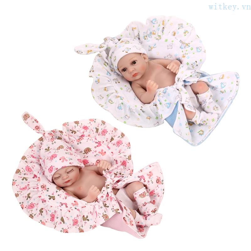 Búp Bê Sơ Sinh 10in 27cm Sống Động Như Thật Kèm Quần Áo