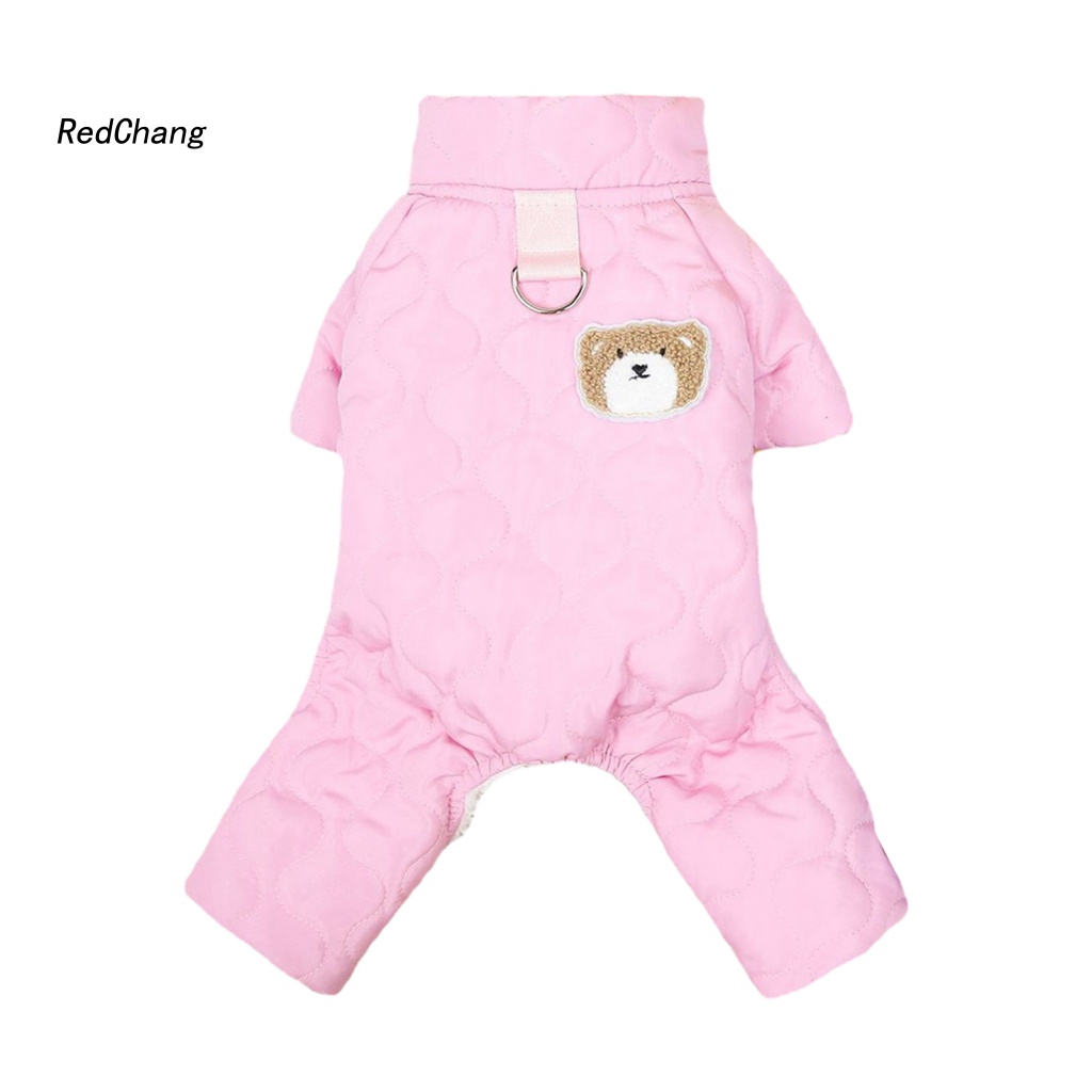 Rc ~ Áo Khoác Cotton Mềm Mại Thoải Mái Họa Tiết Gấu Dễ Thương Cho Chó Cưng Ngoài Trời