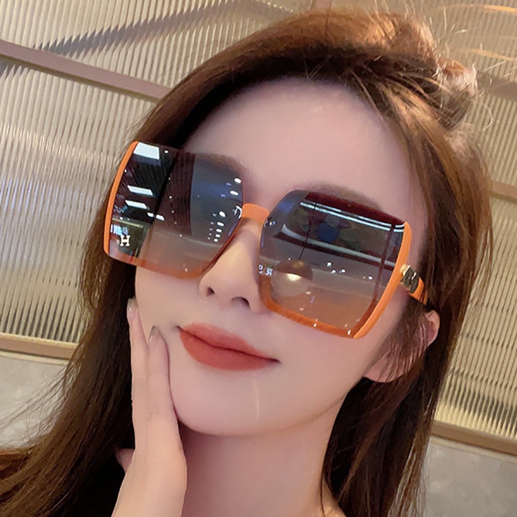 Kính Mát Gọng Vuông Kim Loại Thời Trang Cho Nam Nữ