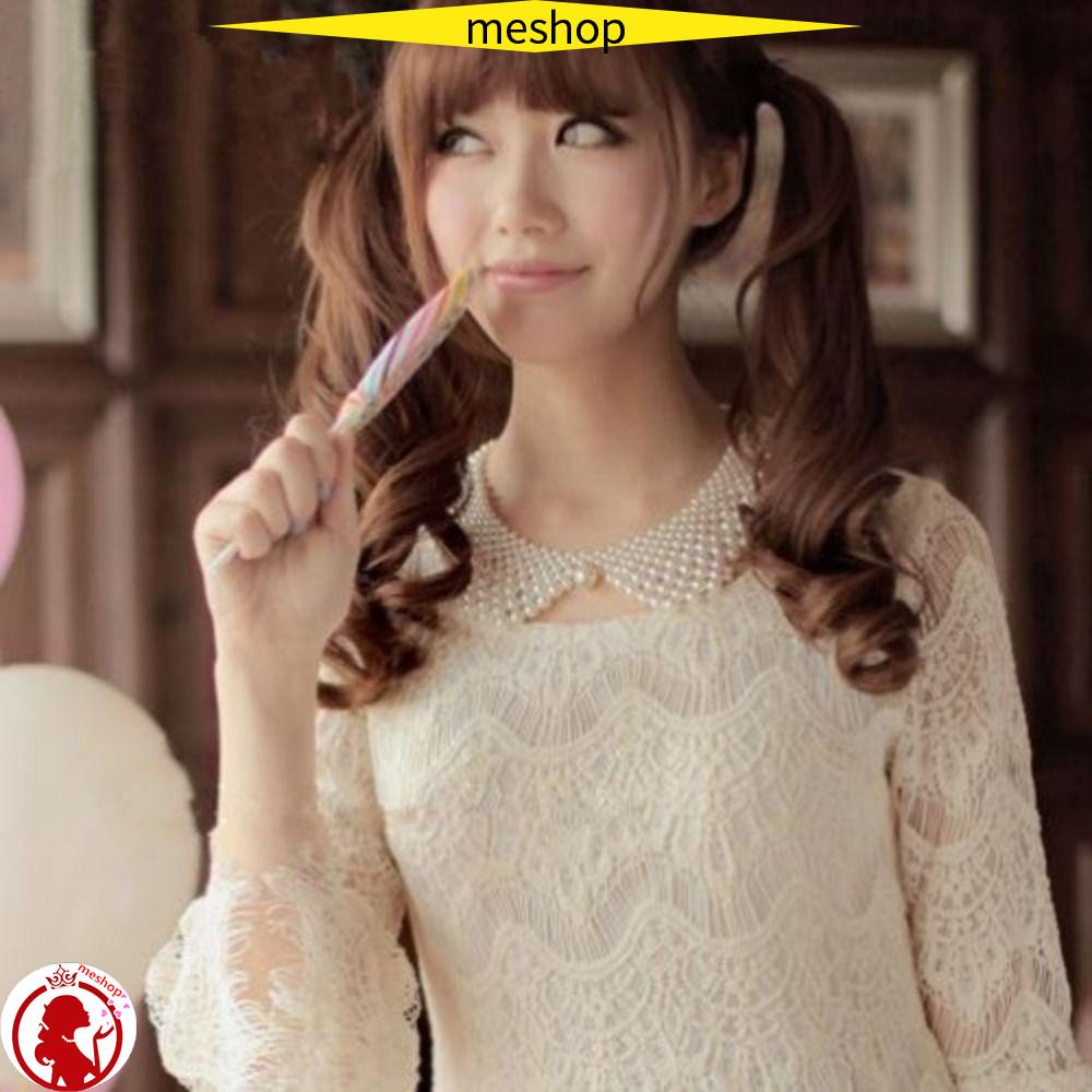 Cổ Áo Giả Đứng Đính Hạt Dùng Trang Trí Đầm Cô Dâu