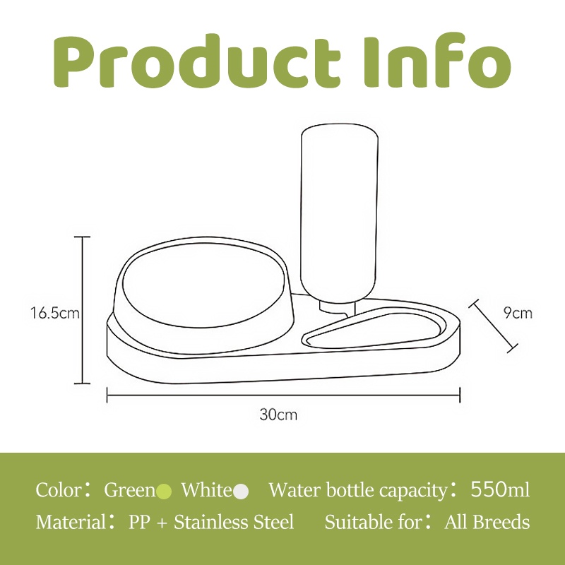 HamshMoc Máy Đựng Nước Uống Tự Động Cho Thú Cưng Cỡ Nhỏ / Vừa / Nhỏ