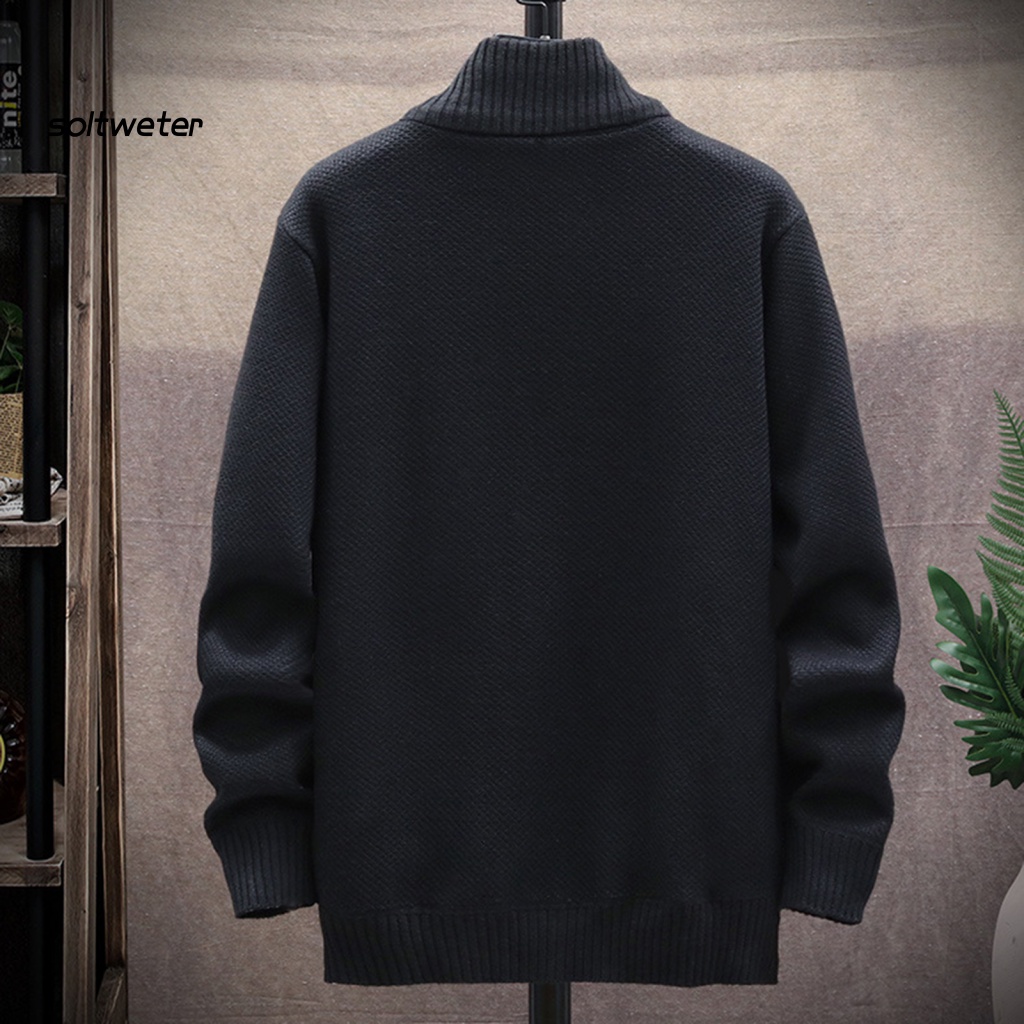 Áo Khoác Cổ Đứng Tay Dài Màu Trơn Dày Dặn Thời Trang Thu Đông Cho Nam