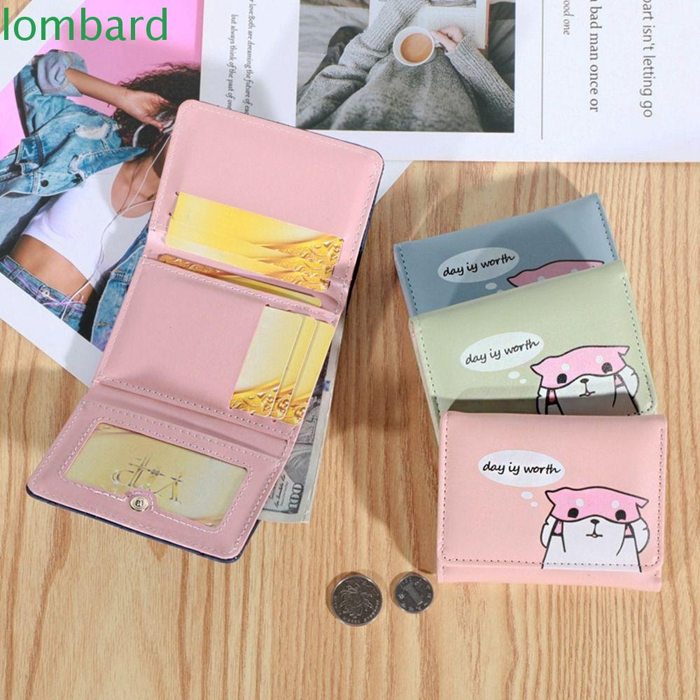 Ví Da PU Gập In Họa Tiết Dễ Thương Thời Trang Cho Nữ