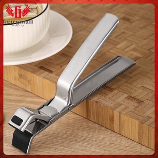 Dụng cụ kẹp tô / đĩa / chảo bằng silicone chống bỏng bằng thép không gỉ 19x8x2.5cm kgirgmall.vn