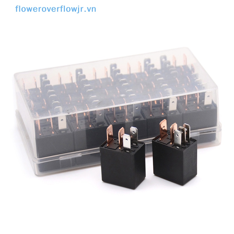 Rơ Le Báo Động Ô Tô DC 12V 40A 1NO 1NC SPDT 4 / 5 Pins 40 Amp