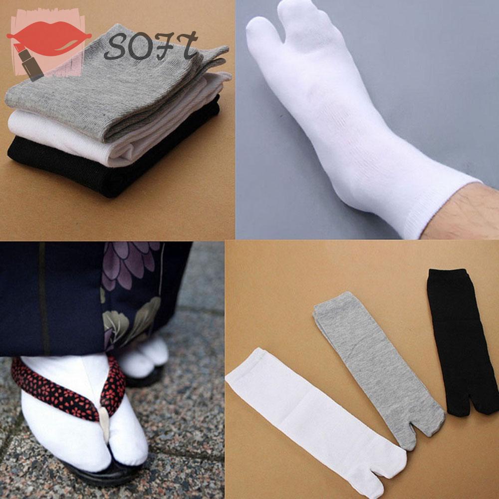 Vớ Xỏ Ngón Màu Trơn Mềm Mại Dành Cho Nam Nữ