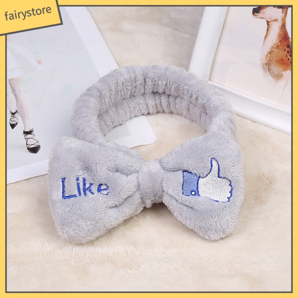 Băng Đô Vải Flannel Mềm Co Giãn Chống Rách Dùng Trang Điểm Cho Nữ