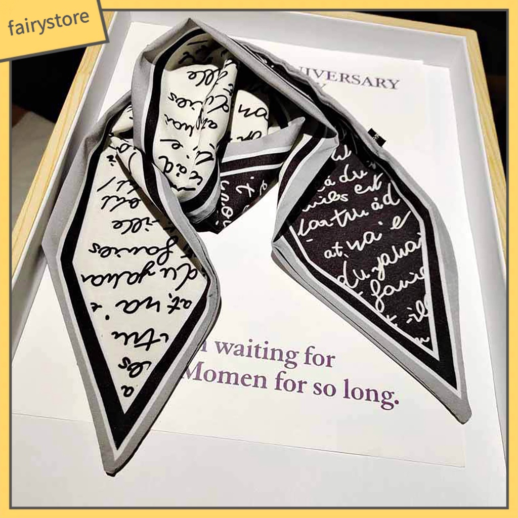 [FRO] Dây Cột Tóc Đa Năng Hai Mặt In Hình Cho Nữ Ruy Băng Buộc Tóc Đuôi Ngựa