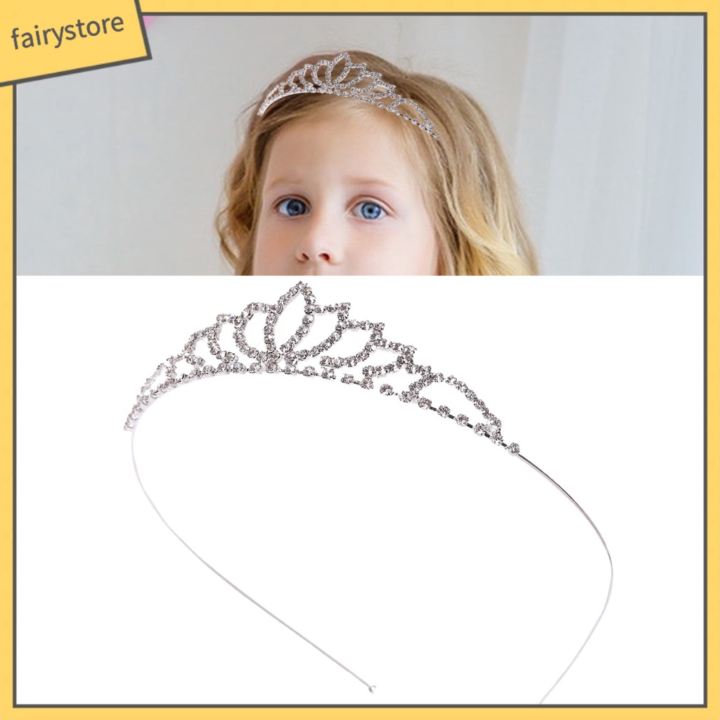 Cài Tóc Hình Vương Miện Đính Đá Lấp Lánh Sang Trọng