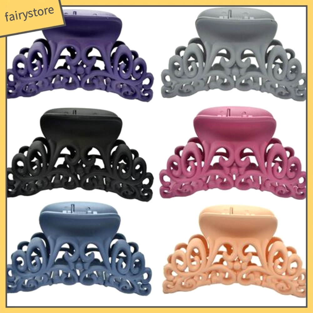 Kẹp Tóc Càng Cua Rỗng Bằng Nhựa Resin Màu Sắc Ngọt Ngào Cho Nữ