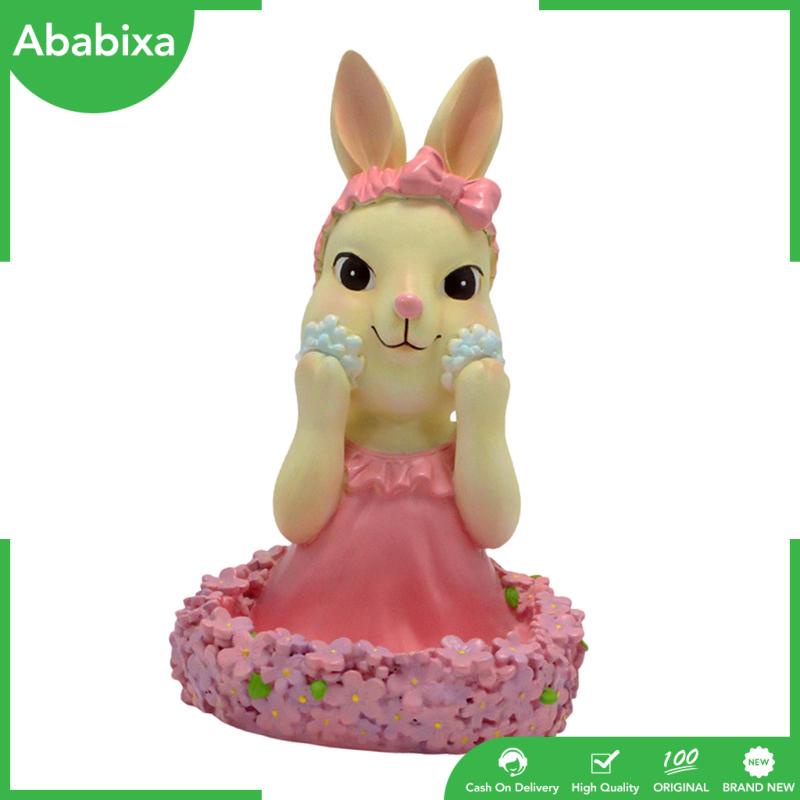 [Ababixa] Khay Đựng Trang Sức / Chìa Khóa / Tượng Thỏ Bằng Nhựa Resin Sắp Xếp Gọn Gàng Trang Trí Nhà Ở