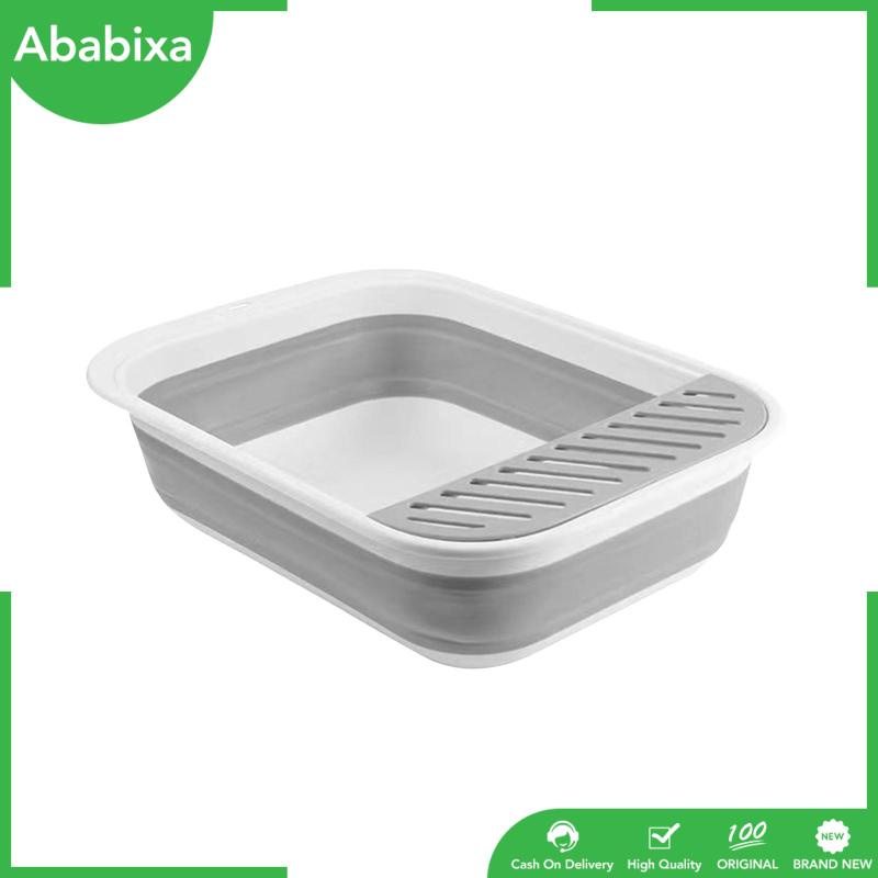 [Ababixa] Hộp Đi Vệ Sinh Bán Nguyệt Gấp Lại Được Nhỏ Gọn Cho Thú Cưng Đi Du Lịch