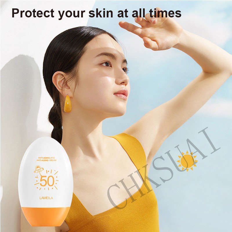 Kem chống nắng Sweet mint Lameila bảo vệ da khỏi tia UV SPF50 + PA+ + + + 55ml