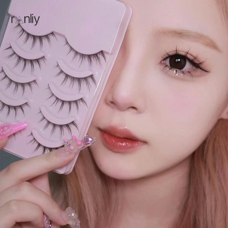 Ranliy💗 Set 5 cặp mi giả 3D tự nhiên phong cách công chúa xinh xắn cho nữ