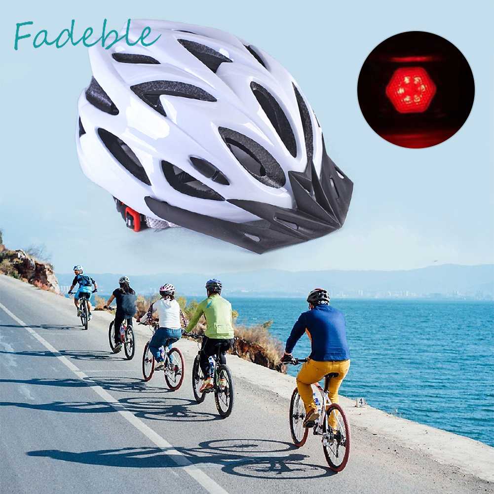 Mũ Bảo Hiểm Thoáng Khí Chống Va Chạm Có Đèn Đuôi Xe Đạp
