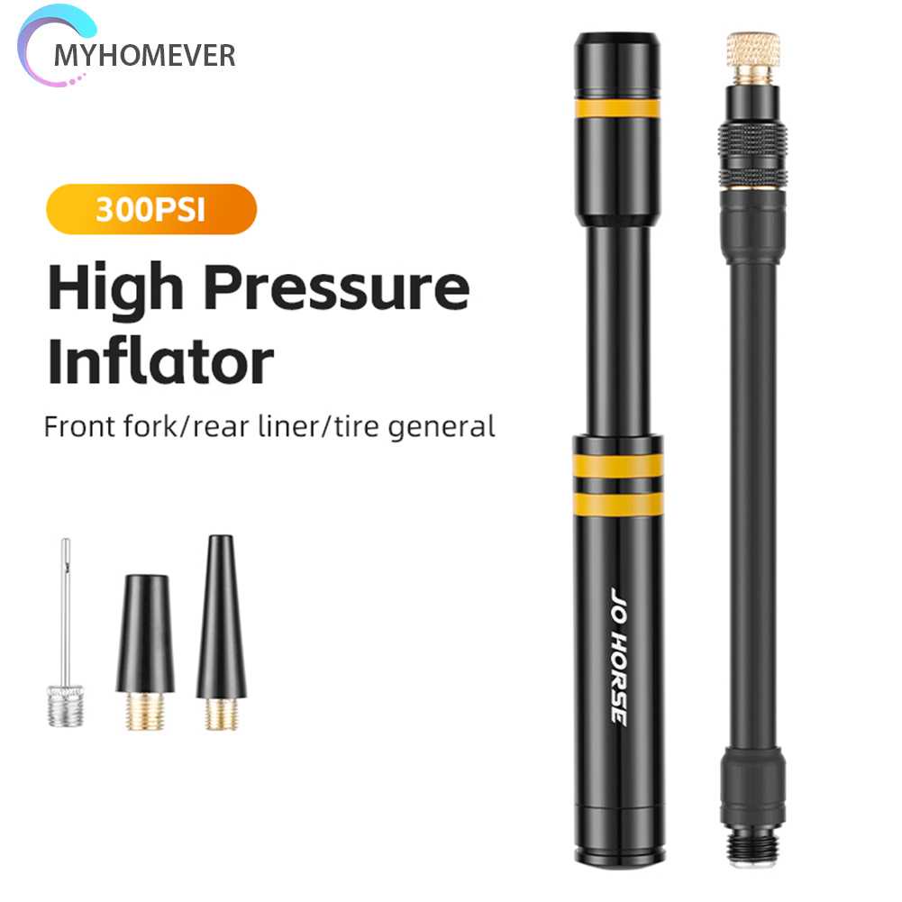 Bơm Xe Đạp Áp Suất Cao 300PSI Bằng Hợp Kim Nhôm