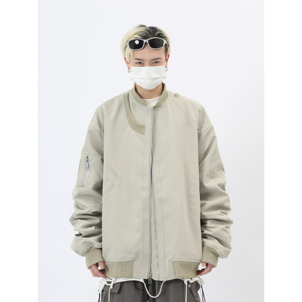 Áo Khoác Bomber Dáng Rộng Phong Cách Thời Trang Đường Phố Mỹ Hàng Mới 2023