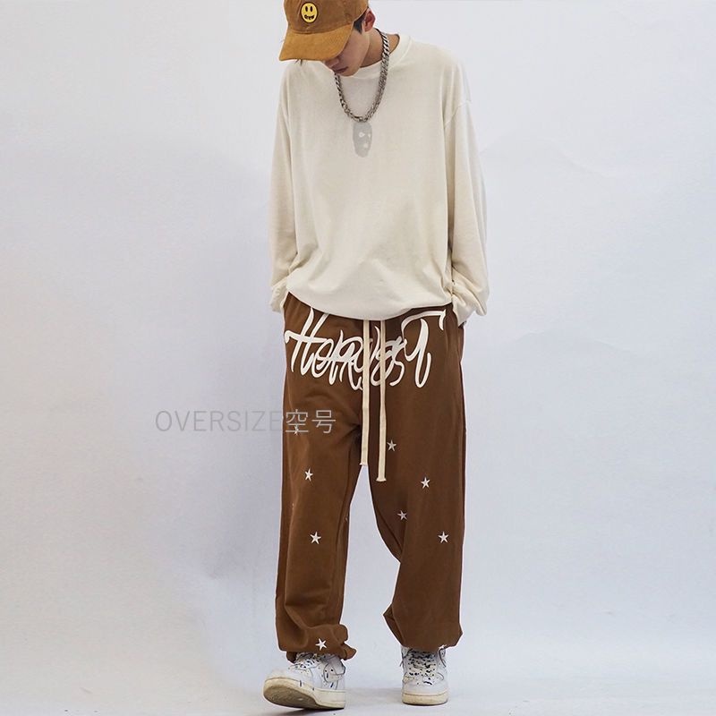 Where is Orange Quần Thể Thao Ống Rộng Dây Rút Thiết Kế Đường Phố Retro Mỹ Mùa Xuân Thu Dành Cho Nữ