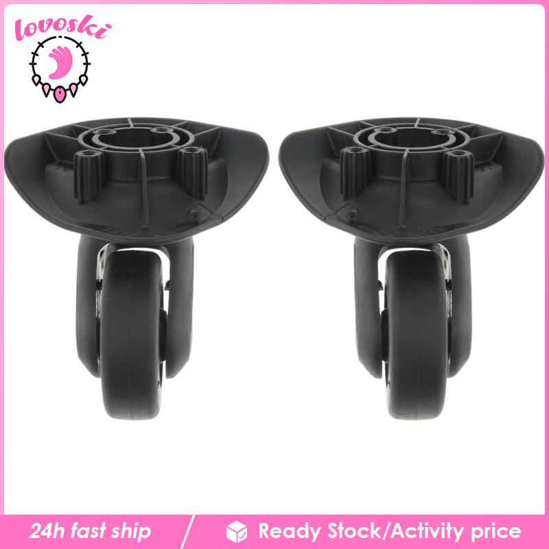 1 Cặp Bánh Xe Xoay 360 Độ Màu Đen A84 Dùng Cho Vali Du Lịch