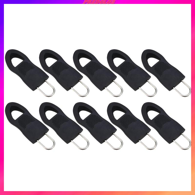 Set 10 Dây Kéo Khóa Zip Có Thể Tháo Rời Màu Đen 3.4x1.4cm 2