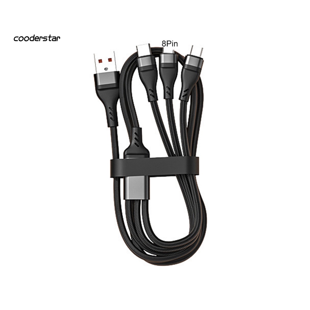 Dây Cáp Sạc USB 3 Trong 1 Bằng Hợp Kim Nhôm Chống Oxy Hóa Cho Điện Thoại / Máy Tính Bảng