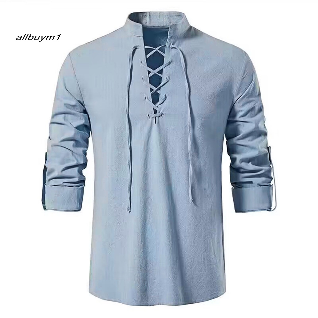 (Allbuy) Áo Chui Đầu Phối Dây Chéo