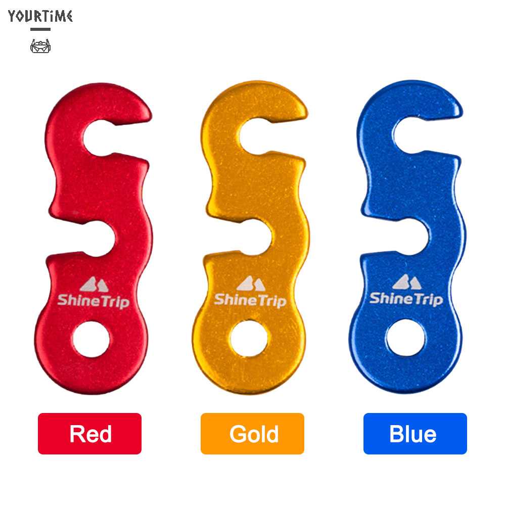 Bộ 10 Móc Khóa Dây Lều Cắm Trại Hình Chữ S