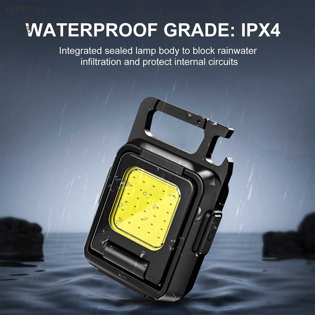 Móc Khóa Đèn LED Mini 7 Chế Độ 1000LM Tiện Dụng