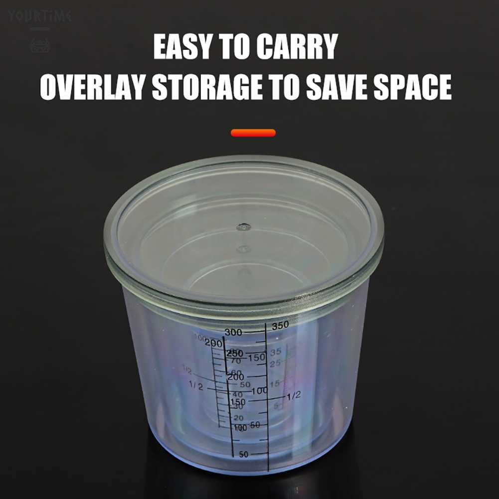Set 4 Cốc Đo Lường Kèm Vỏ Đựng Mồi Câu Cá Tiện Dụng