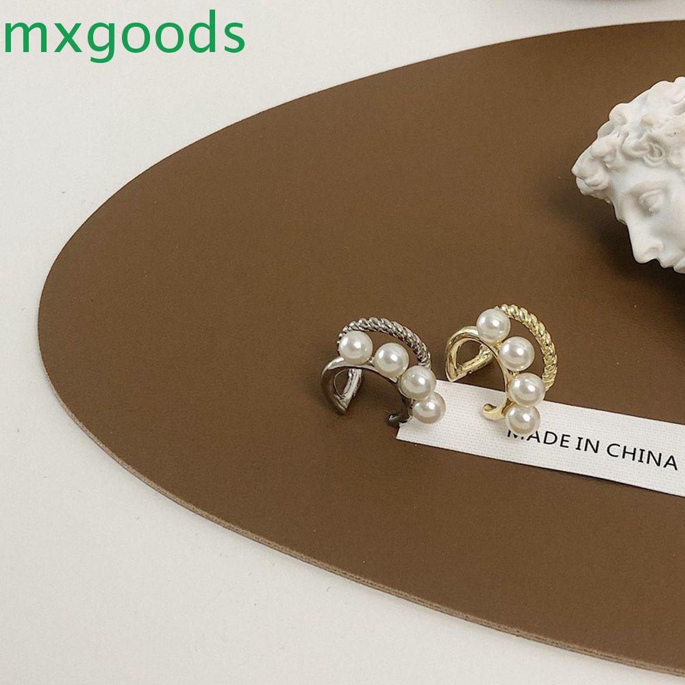 Khuyên Kẹp Vành Tai Hai Lớp Hình Chữ C Không Xỏ Lỗ Mẫu Mới Dành Cho Bạn Nữ