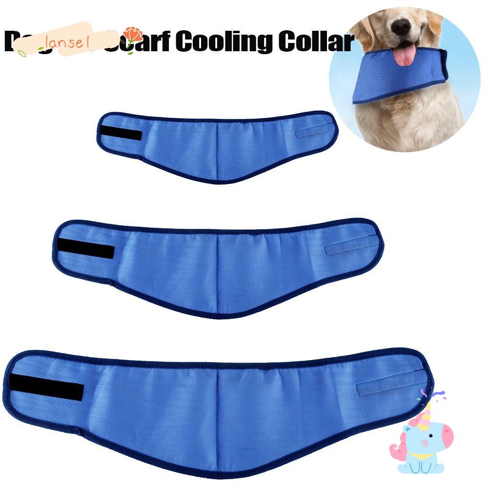 Set 2 Vòng Cổ Làm Mát Mùa Hè Thoáng Khí Có Thể Điều Chỉnh Cho Thú Cưng