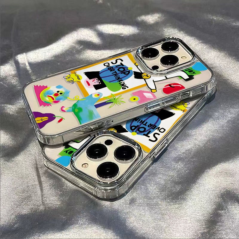 ✅Ốp Điện Thoại Mềm Chống Sốc Họa Tiết Graffiti Cho Iphone 14proplus 8 max 7 11 12 13 JO0N