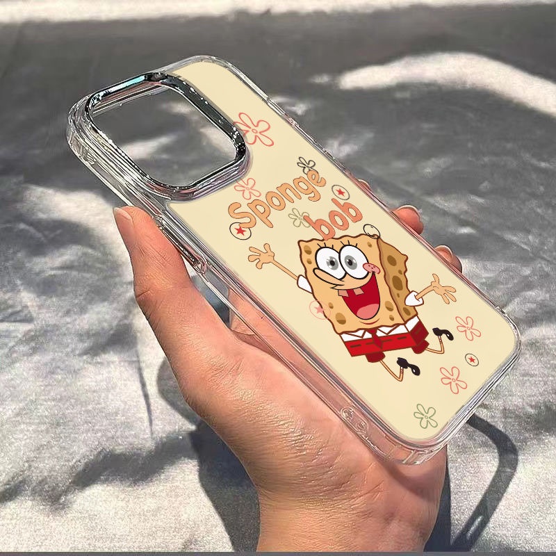 ✅Ốp Điện Thoại Dẻo Họa Tiết Hoạt Hình SpongeBob Chống Sốc Cho iPhone12 11ins Style 8 7HCB 13 14pro7 plus
