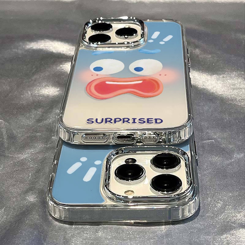 ✅Ốp Điện Thoại Dẻo Họa Tiết Biểu Cảm Gương Mặt Vui Nhộn Chống Sốc Cho Iphone12 max / 118plus 1314pro 7 NA7N