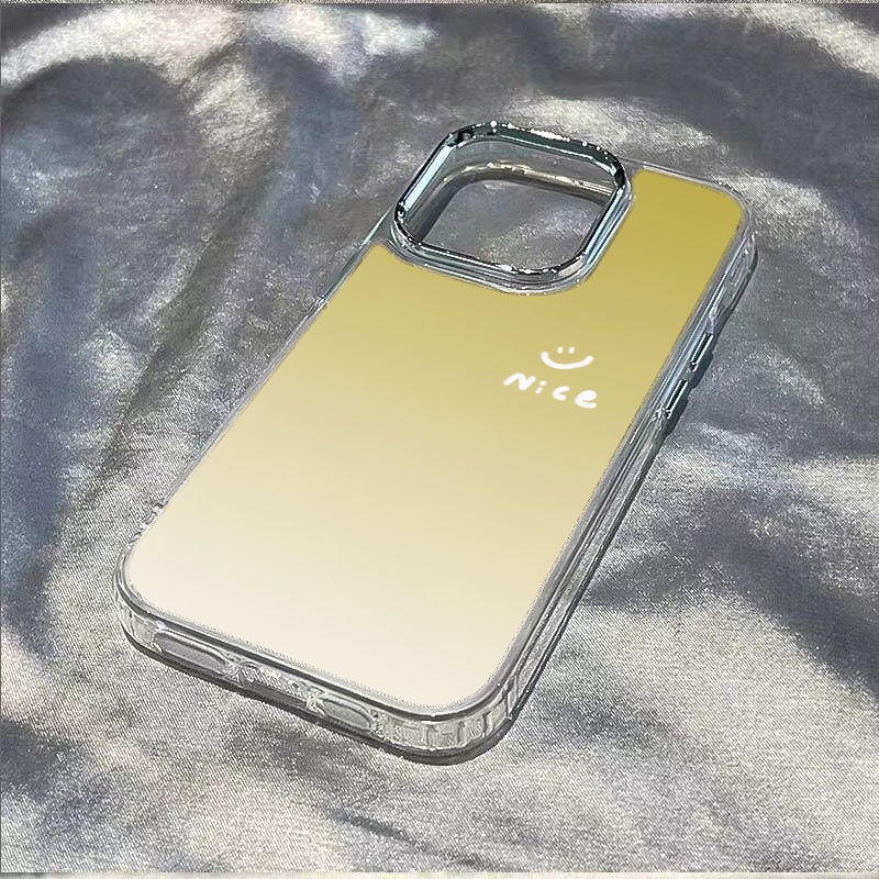 ✅Ốp Điện Thoại Mềm Chống Sốc Họa Tiết Mặt Cười Màu Gradient 11max7 13In 14pro 12 8plus Z7KP