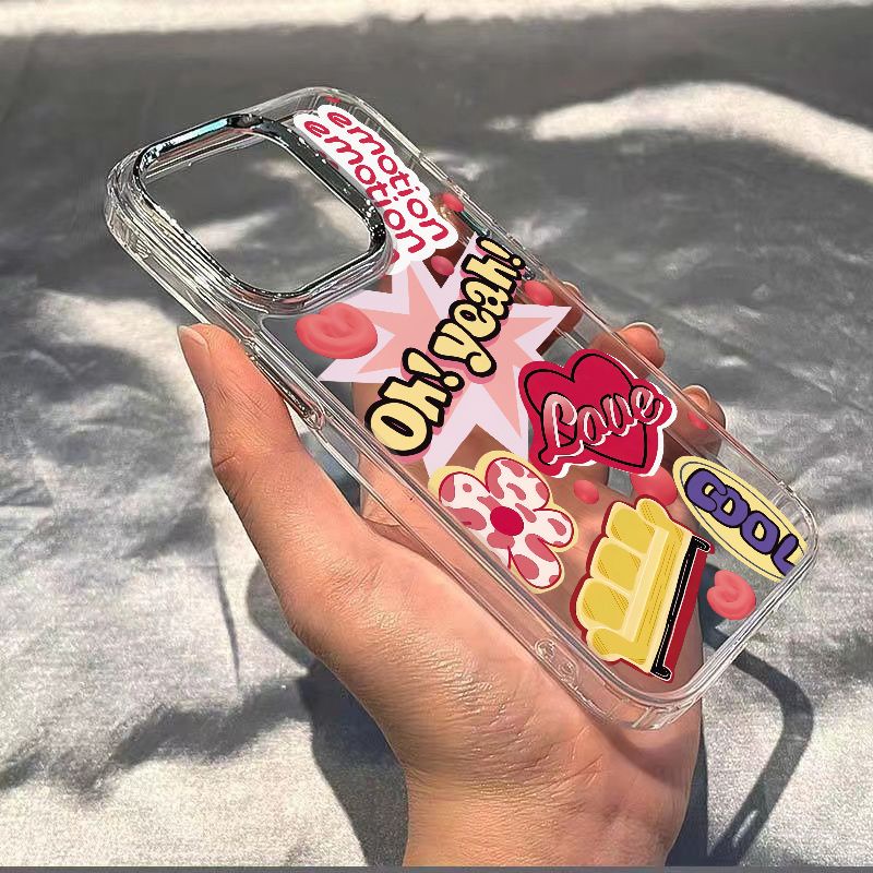 ✅Ốp Điện Thoại Mềm Chống Sốc Họa Tiết Trái Tim Cho Iphone 11 12 14Pro 78 13 3