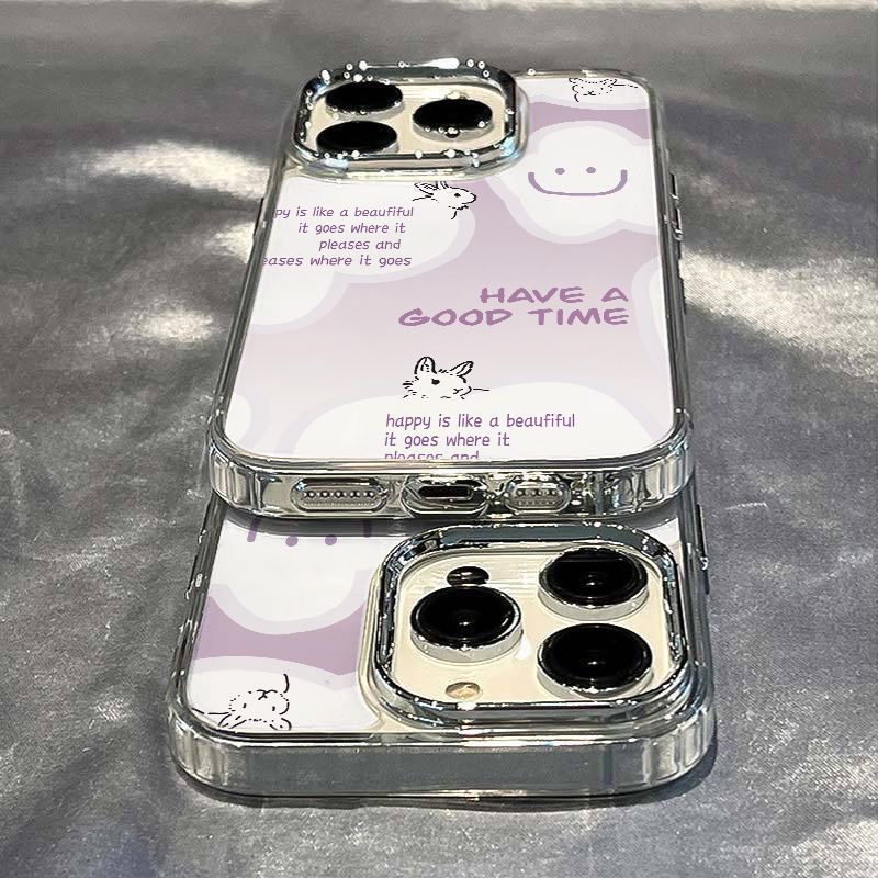 ✅Ốp Điện Thoại Dẻo Họa Tiết Chú Thỏ Tím Dễ Thương Chống Sốc Cho iPhone12 RA2S 8 11maxplus 14Pro13In 7