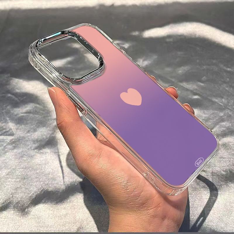 ✅Ốp Điện Thoại Mềm Chống Sốc Họa Tiết Trái Tim Cho Iphone 12 13 14 Pro 11 Max 87 Xw1