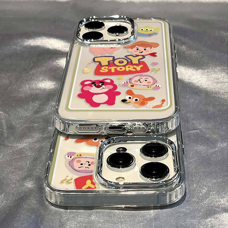 ✅Ốp Điện Thoại Mềm Chống Sốc Hình Gấu Và Dâu Tây Cho iPhone12 plus 0XX5 Max14Pro13In 11xs / 78