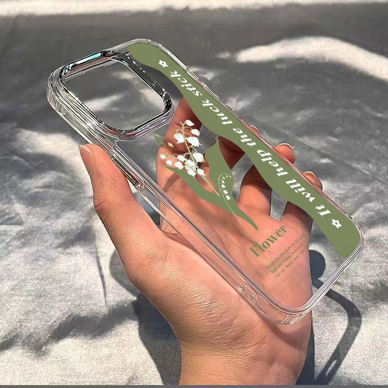 ✅Ốp Điện Thoại Dẻo Họa Tiết Hoa Lily Đơn Giản Thời Trang Chống Sốc Cho Iphone12 14pro8 / xs Apple 11 7 KW2Q 13
