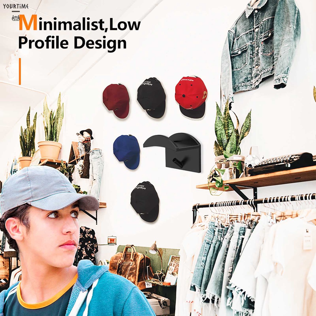 Set 10 Móc Treo Mũ Bóng Chày Dán Tường Hiện Đại