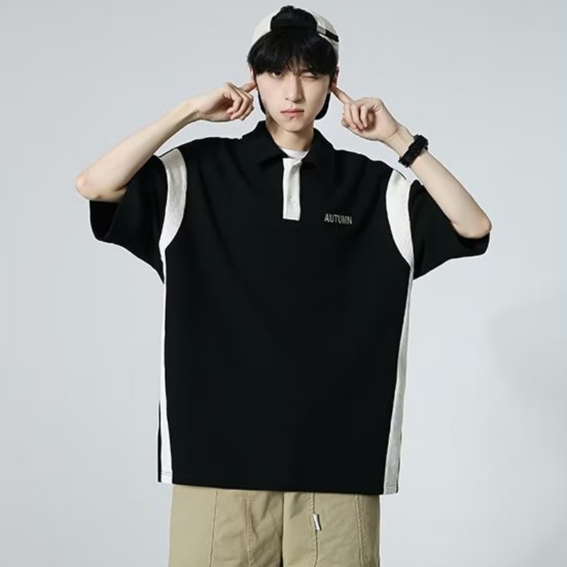 Áo Thun polo Tay Ngắn Dáng Rộng Phong Cách Thời Trang Mới