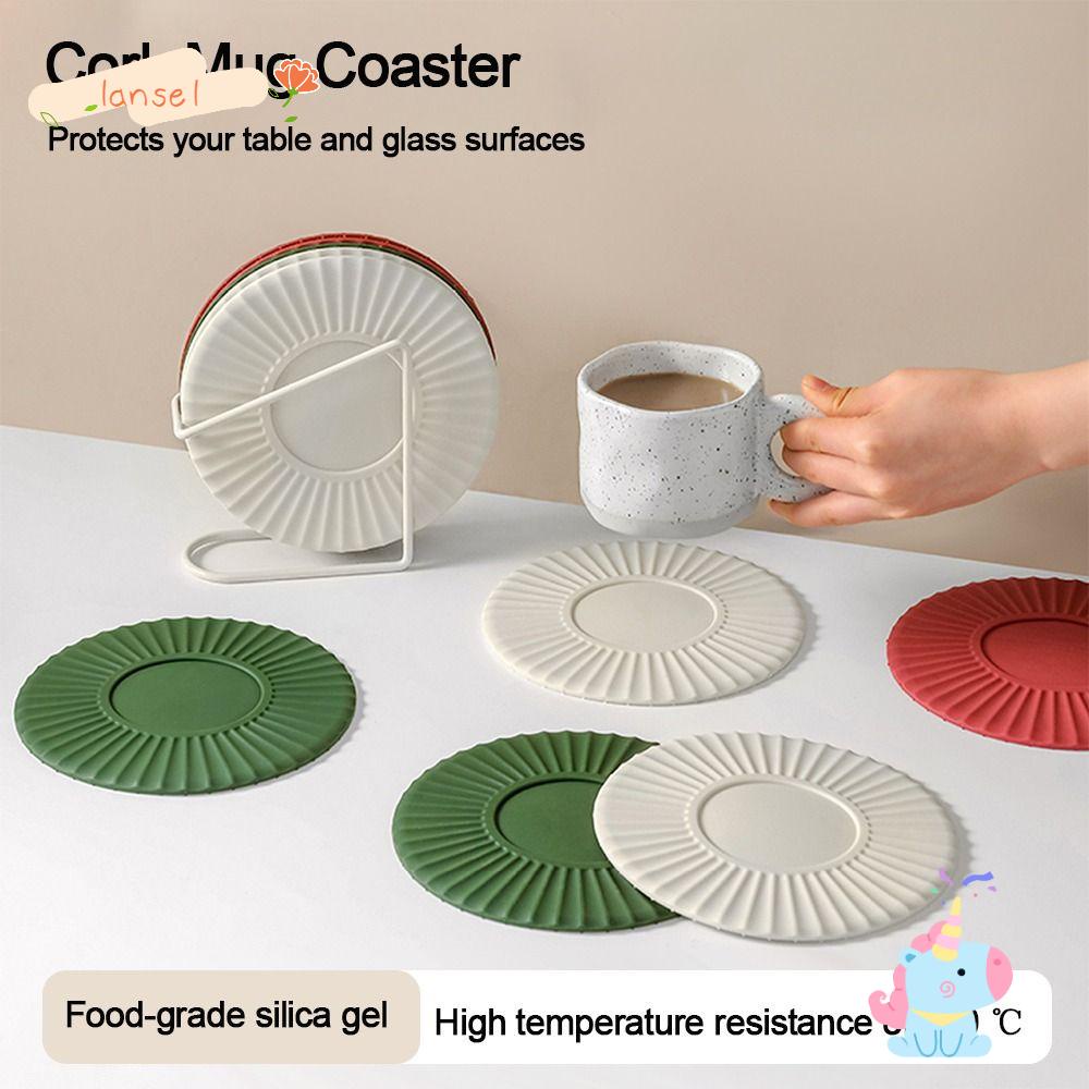 Giá Đỡ Cốc Trà Bằng Nút Bần Cách Nhiệt Chống Trượt Kích Thước Lớn