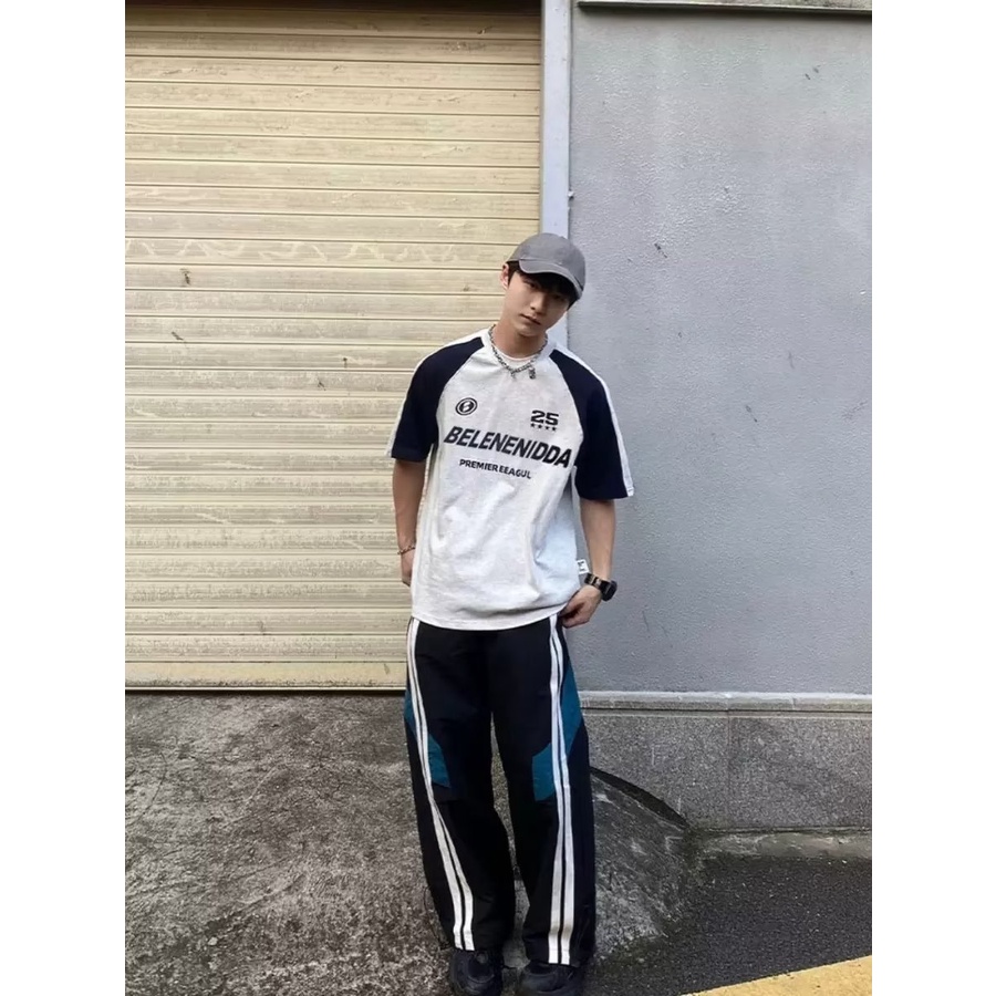 Áo Thun Bóng Chày Tay Ngắn Thời Trang Mùa Hè Cho Nam